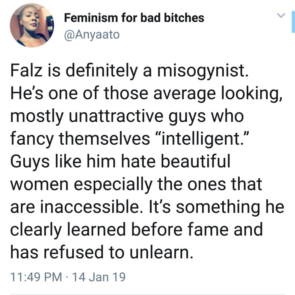 Falz vs Naija Twitter: Do Women Reserve the Right to Offer Sex for Gain? -  TW Magazine Website