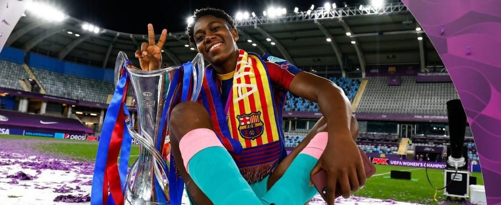 Asisat Oshoala Becomes 1st Nigerian & African To Win At UEFA Women's!